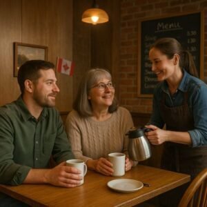 Cozy Canadian Restaurant Moment ChatGPT