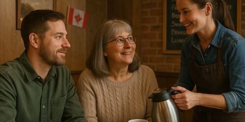 Cozy Canadian Restaurant Moment ChatGPT